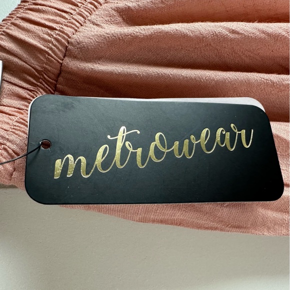 Metro Wear preppy boho blush pink high waisted midi skirt size medium - Picture 5 of 7